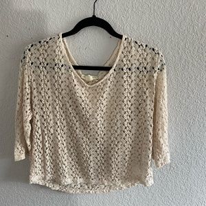 White Knitted Top